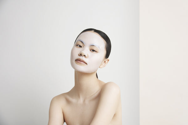 a women with the mask applied