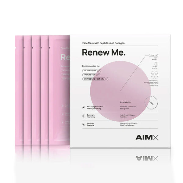 AimX Sheet mask with peptides and collagen