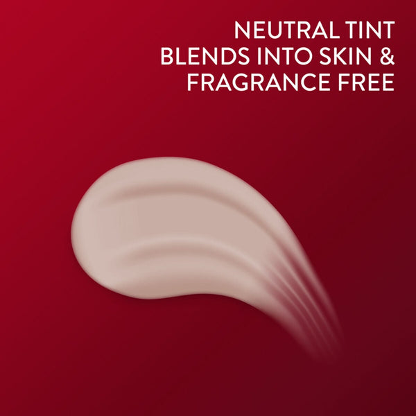 Neutral tint blends into skin and fragrance free