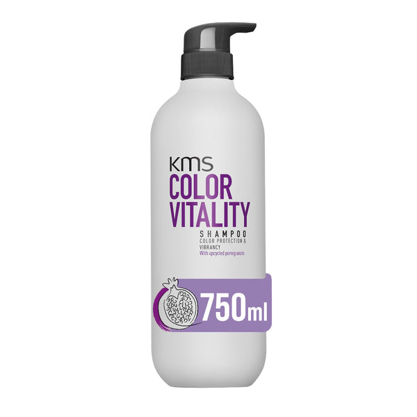 KMS Color Vitality shampoo bottle on a white background