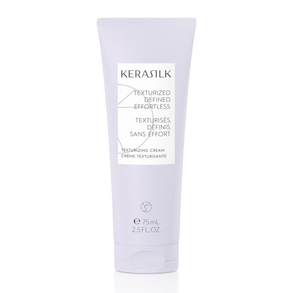 Kerasilk texturizing cream tube on a white background