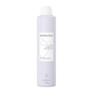 Kerasilk hair spray bottle on a white background