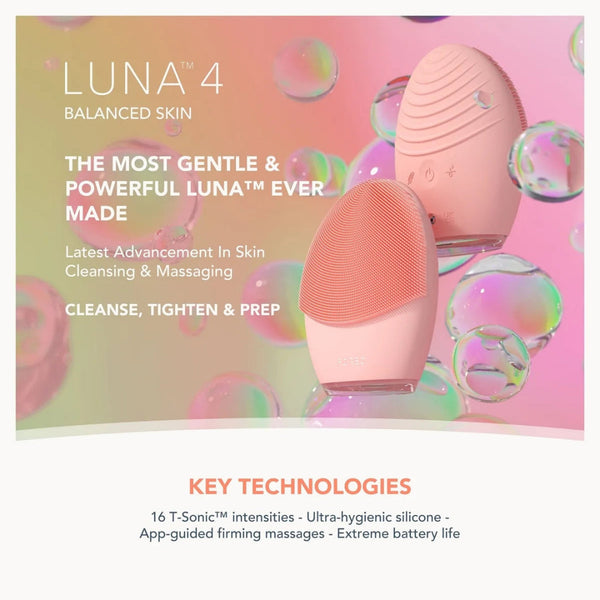 FOREO LUNA 4 Smart Facial Cleansing Device for Balanced Skin