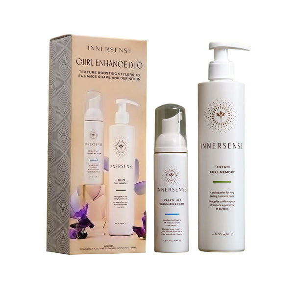 Innersense Curl Enhance Duo with packaging on a white background