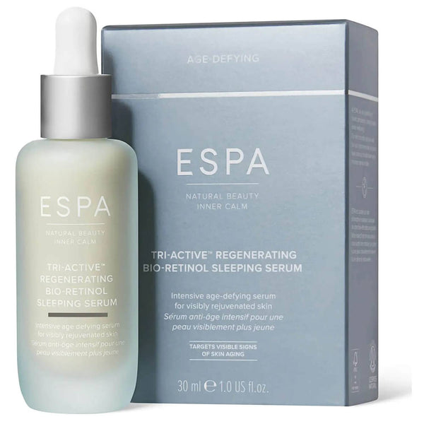 ESPA Tri-Active Regenerating Bio Retinol Sleeping Serum and packaging
