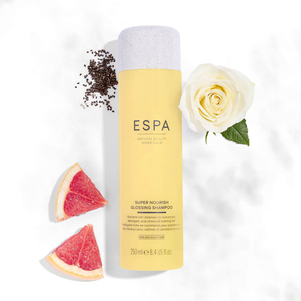 ESPA Super Nourish Glossing Shampoo with its natural ingredients