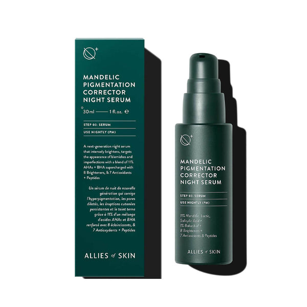 Allies of Skin Mandelic Pigmentation Corrector Night Serum and packaging