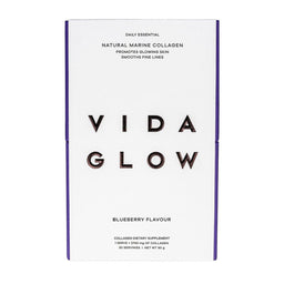 Vida Glow Natural Marine Collagen Supplement Sachets - Blueberry