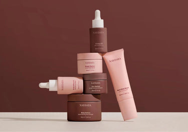 Collection of Naydaya skincare products