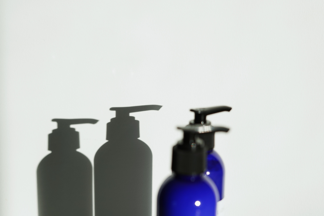 skincare bottles