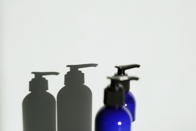 skincare bottles