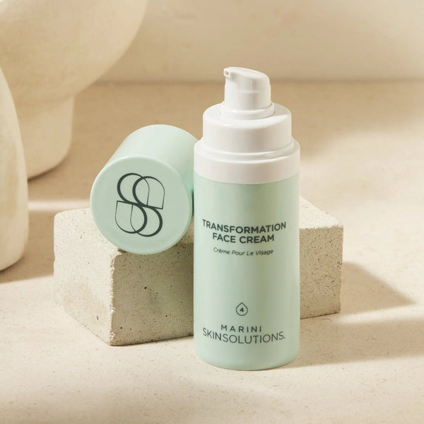 Jan Marini SkinSolutions skincare routine products arranged for daily use targeting acne and ageing