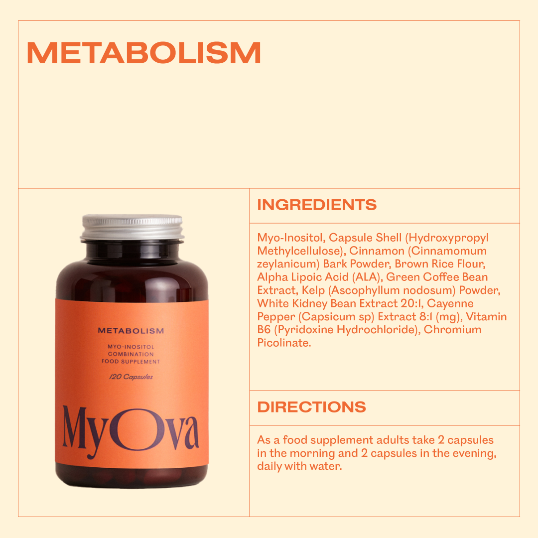 MyOva Metabolism 120 Capsules