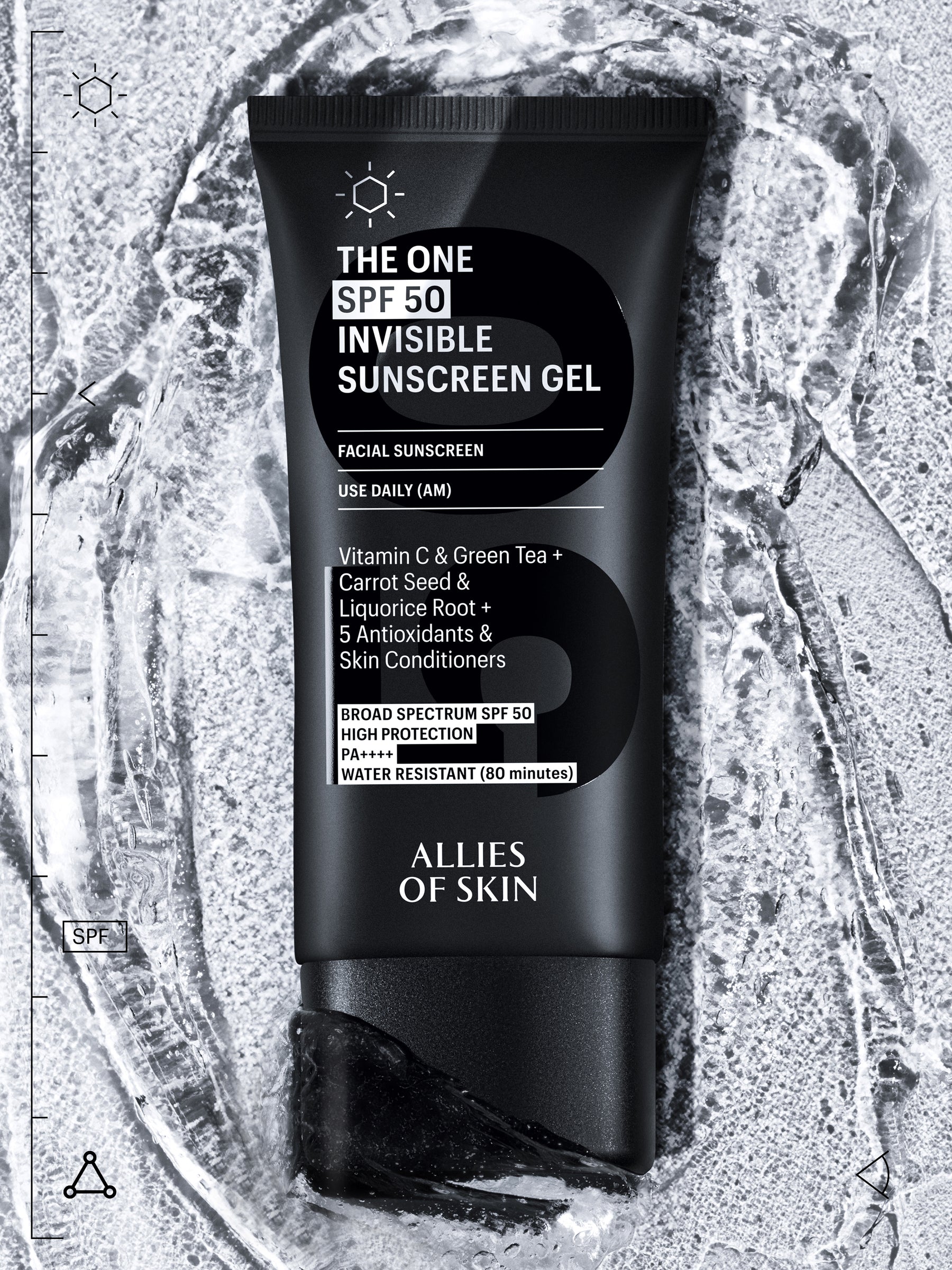 Allies of Skin THE ONE SPF 50 Invisible Sunscreen Gel 50ml | Face