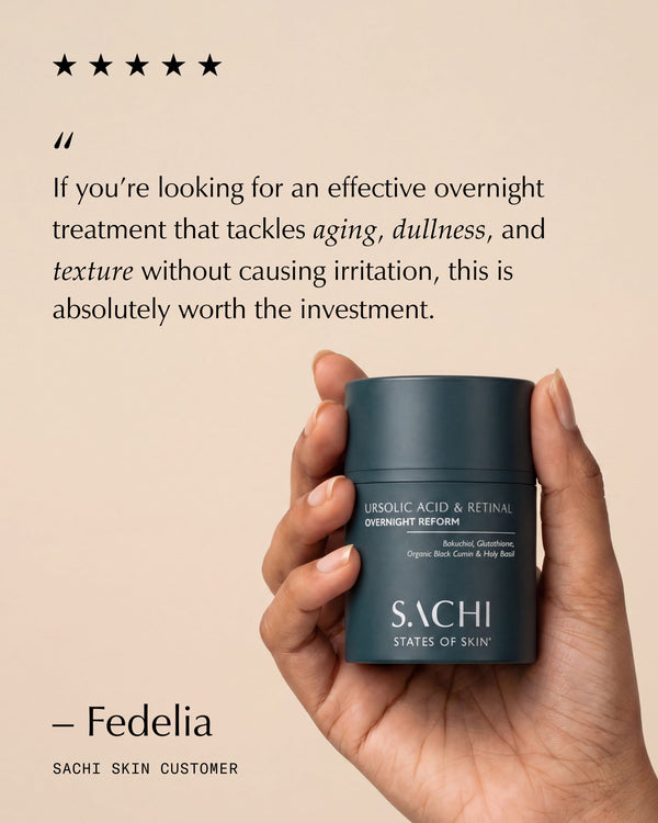 Sachi Skin Ursolic Acid & Retinal Overnight Reform 30ml