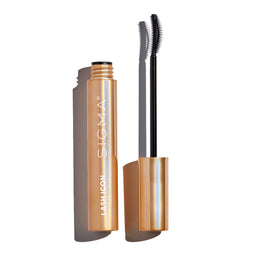 Sigma Lash Icon mascara with brush on a white background