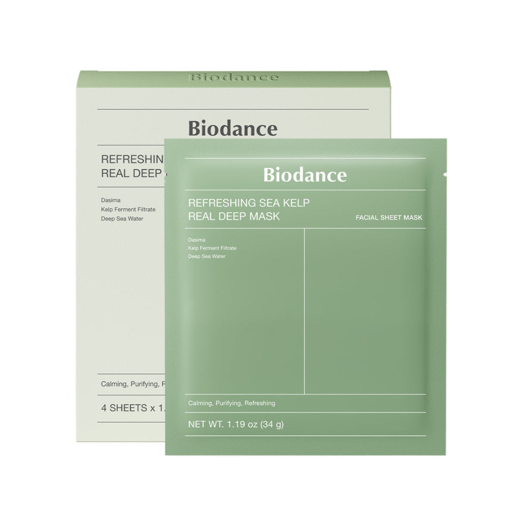 Biodance Refreshing Sea Kelp Real Deep Mask packaging on a white background