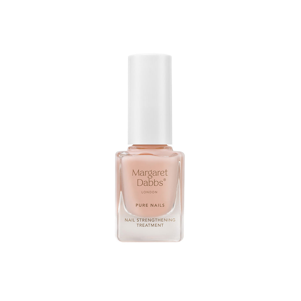 Margaret Dabbs nail strengthening treatment bottle on a white background