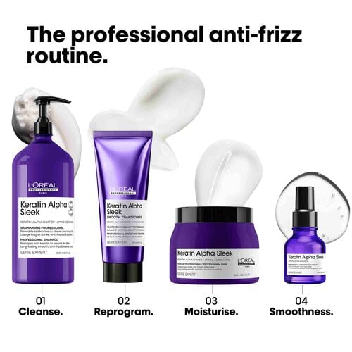 L'Oreal Professionnel Keratin Alpha Sleek Professional Shampoo 1500ml
