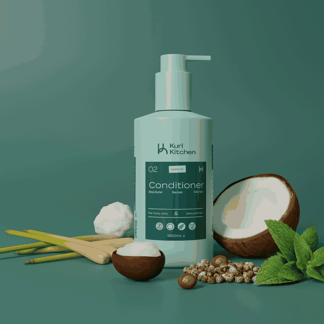 Kurl Kitchen Baobab and Wild Yam Conditioner 350ml