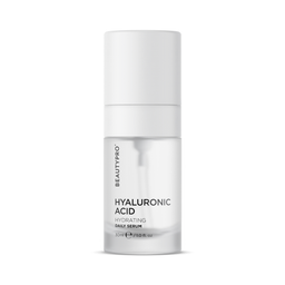 BeautyPro Hyaluronic Acid serum bottle on a white background