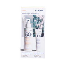 KORRES Hydrating Suncare Ritual Yogurt Spray Sunscreen SPF 50 150ml & After Sun 50ml