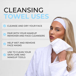 ISOSKIN Cotton Cleansing Towels - 60 sheets