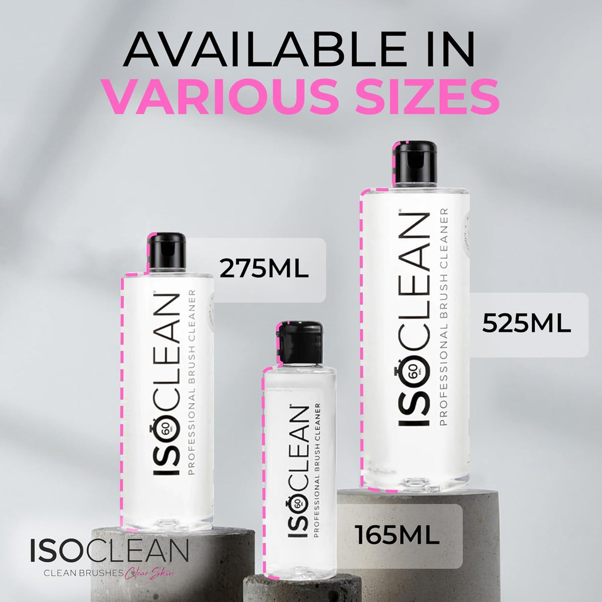 ISOCLEAN Makeup Brush Cleaner With Pour Top 525ml