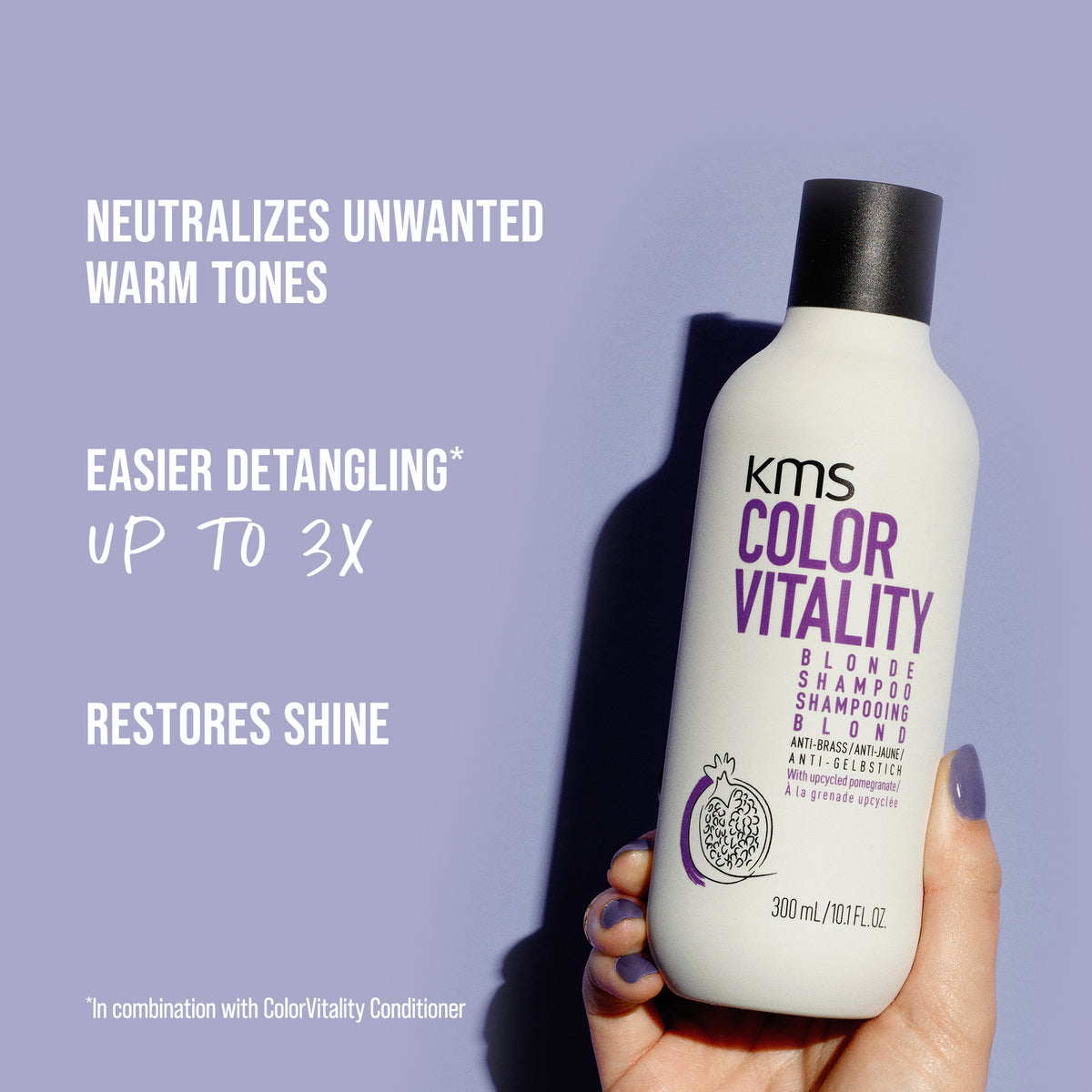 KMS Color Vitality Blonde Shampoo 300ml