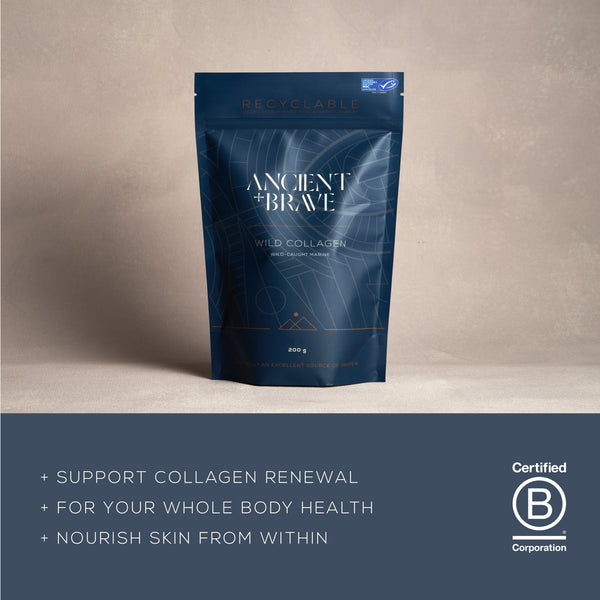 Ancient + Brave Wild Collagen Supplements Pouch