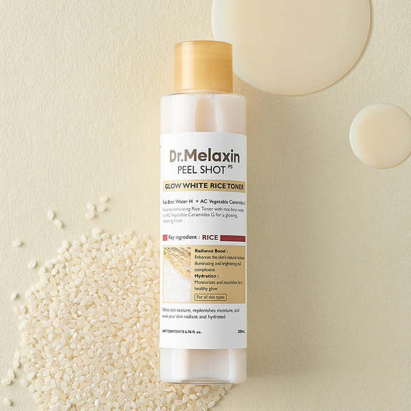 Dr. Melaxin Peel Shot Glow White Rice Toner 200ml