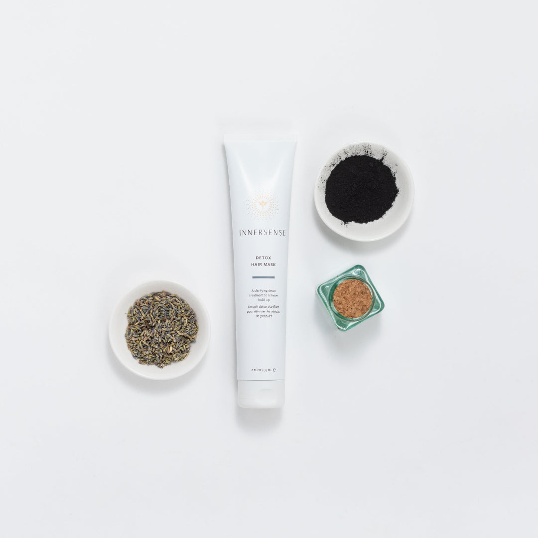 Skincare product with ingredients on a white background