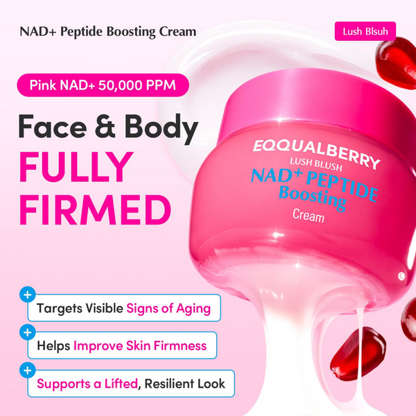 Eqqualberry Lush Blush NAD+ Peptide Boosting Cream 50ml