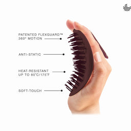 Manta Fine or Fragile & Sensitive Scalp Brush - Classic Burgundy