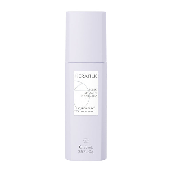 Kerasilk flat iron spray bottle on a white background
