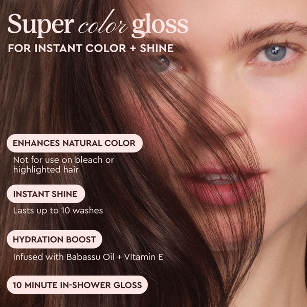 Glaze Supergloss Color Conditioning Hair Gloss Sleek Espresso For Instant Shine 190ml
