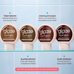 Glaze Supergloss Color Conditioning Hair Gloss Chocolate Gleam For Instant Shine 190ml