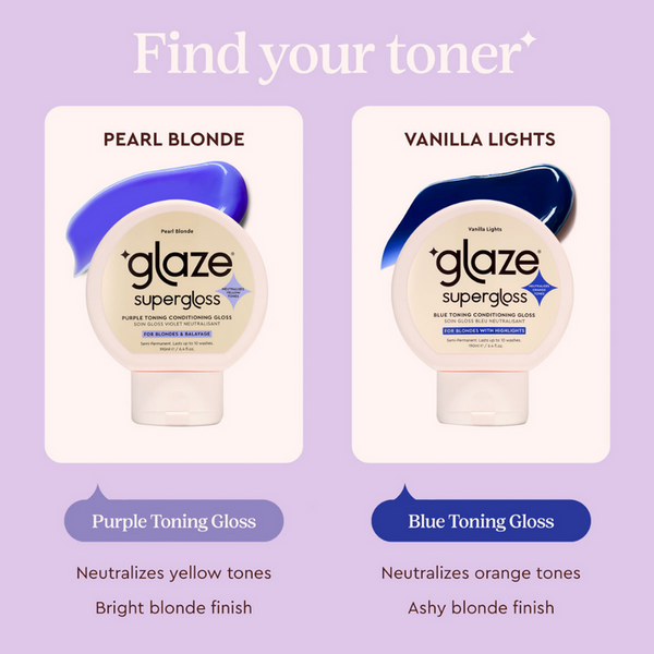 Glaze Supergloss Toning Conditioning Hair Gloss Vanilla Lights For Instant Shine 190ml