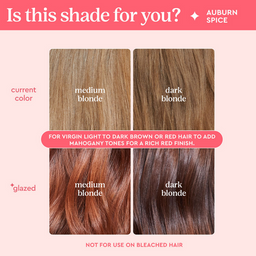 Glaze Supergloss Color Conditioning Hair Gloss Auburn Spice For Instant Shine 190ml