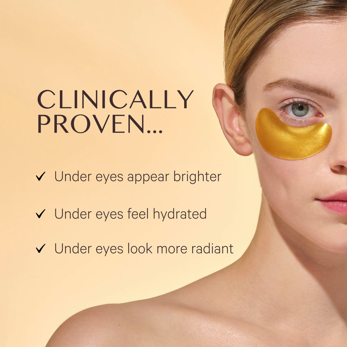 MZ SKIN Hydra-Bright Gold Eye Mask 5 x Masks