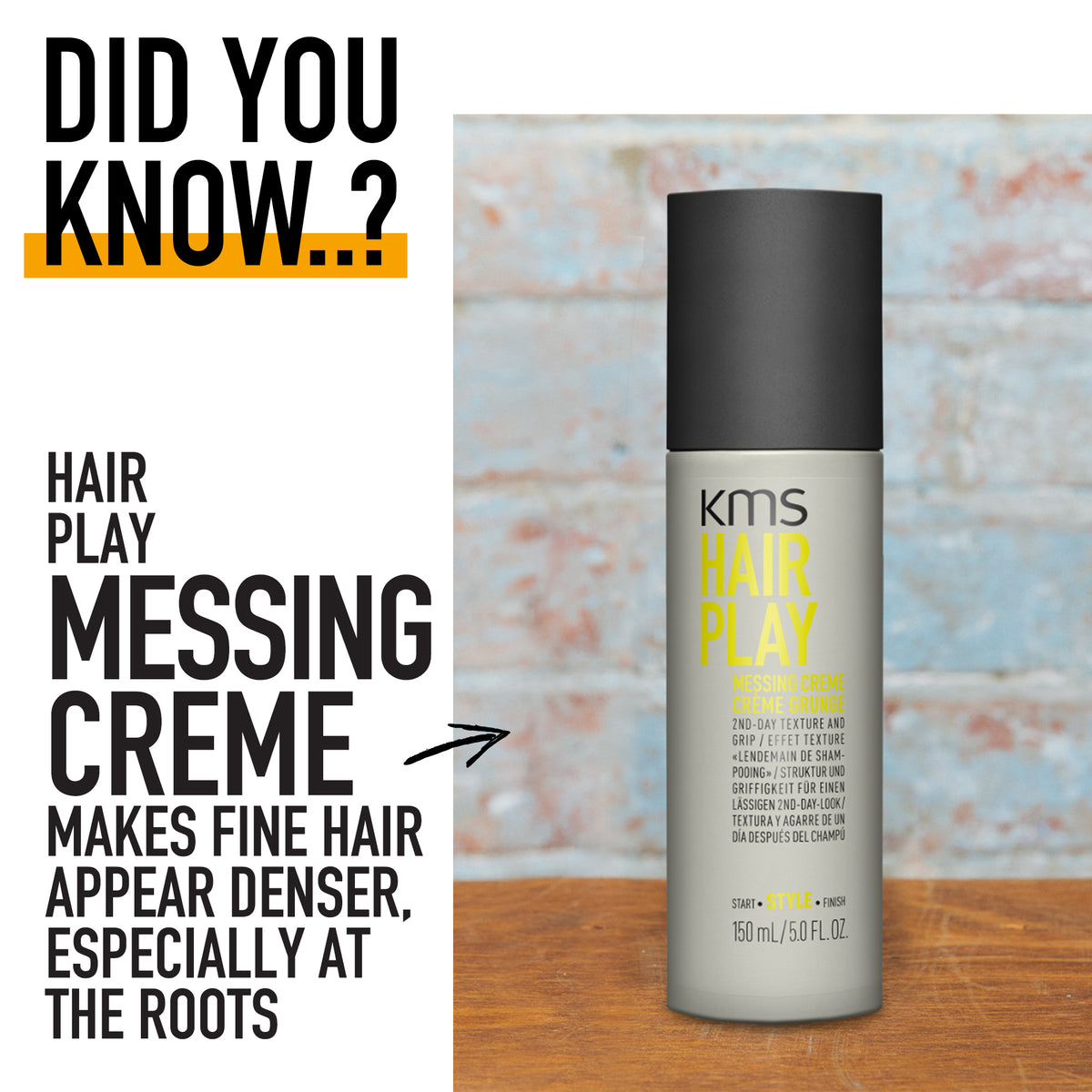 KMS HairPlay Messing Crème 150ml