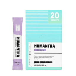 Humantra Elderberry Electrolyte Powder, 20 Sachets