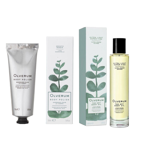 Olverum The Dry Body Oil & Body Polish Duo