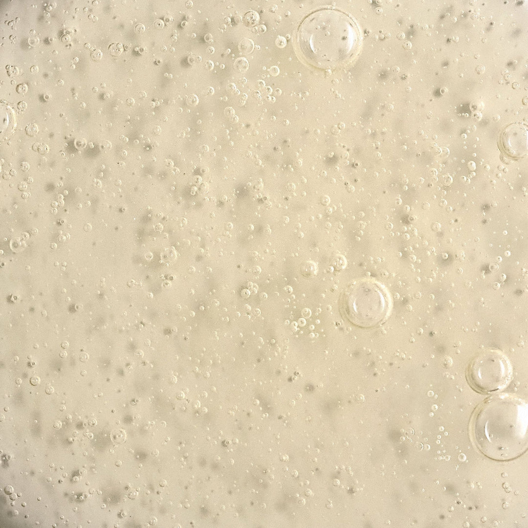 Close-up of a beige surface with small bubbles