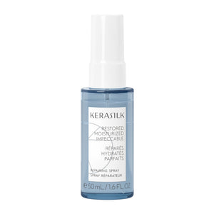 Kerasilk hair spray bottle on a white background