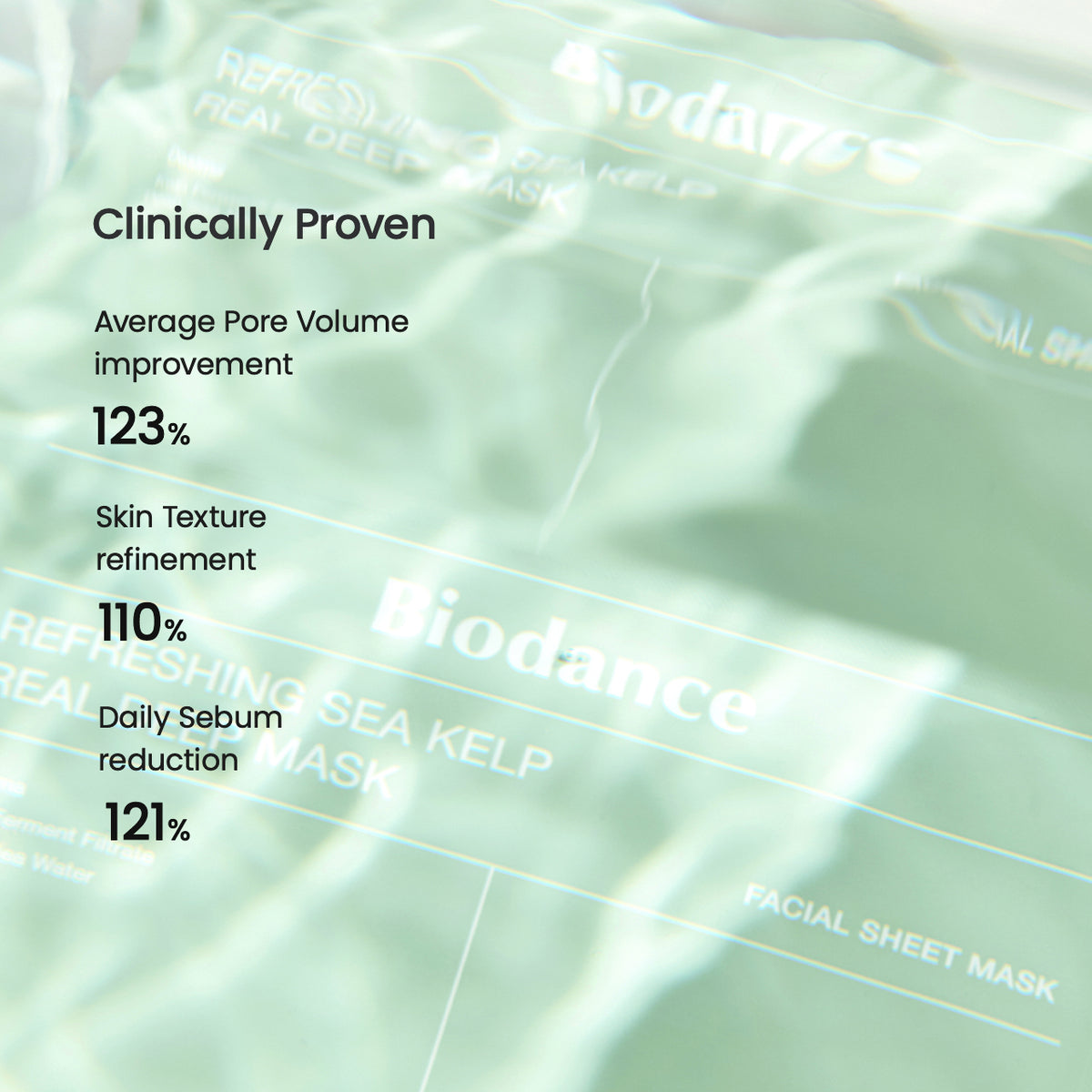 Biodance Refreshing Sea Kelp Real Deep Mask 4x34g