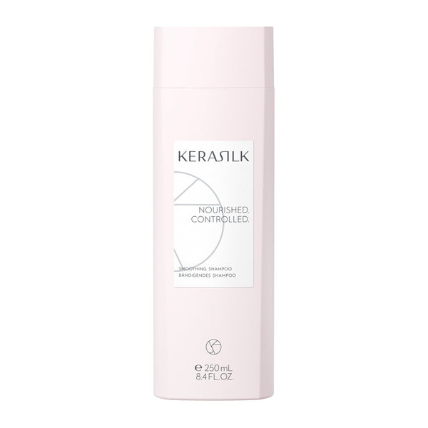 Kerasilk shampoo bottle on a white background
