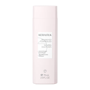 Kerasilk shampoo bottle on a white background