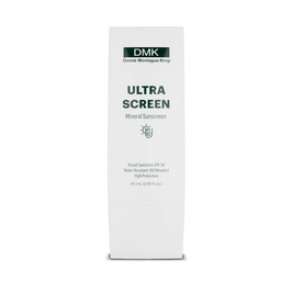 DMK Ultra Screen mineral sunscreen packaging on a white background