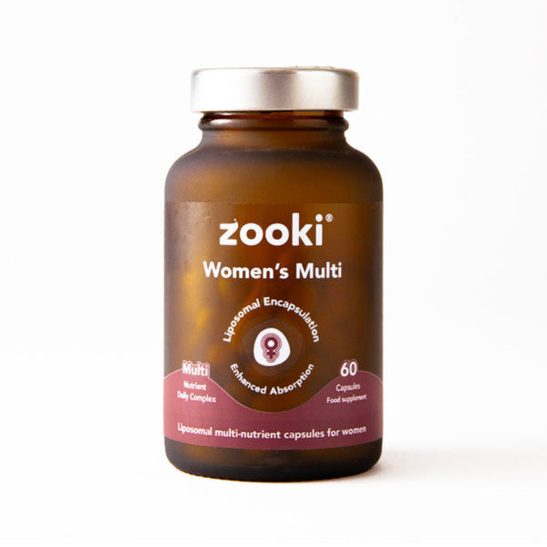 Zooki Women's Multi supplement bottle on a white background
